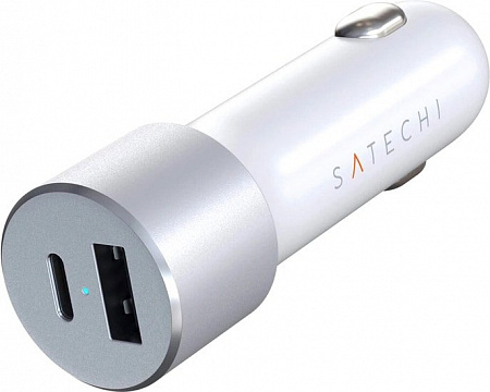 Автомобильное зарядное Satechi 72W Type-C PD Car Charger (серебристый)