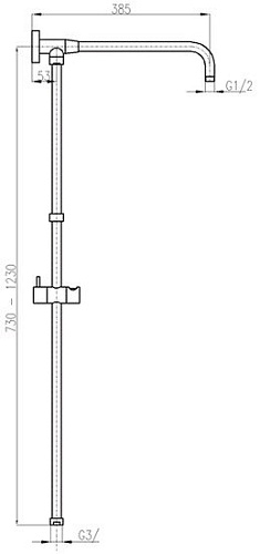 Душевая штанга Slezak RAV MD0632