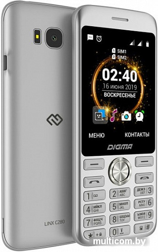 Мобильный телефон Digma Linx C280 (серый)