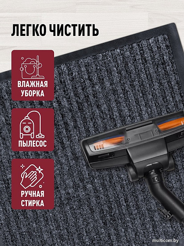 Придверный коврик ComeForte Floor Mat Стандарт 80x120 (серый)