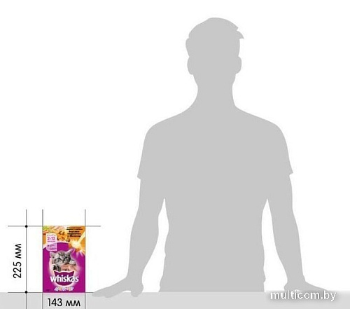 Корм для кошек Whiskas Аппетитное ассорти с индейкой, морковью и молоком 0.35 кг