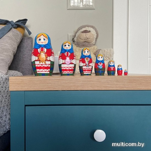 Развивающая игра Брестская Матрешка С самоваром (набор 7 шт)