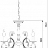 Подвесная люстра Евросвет Collana 10096/5 (золото/прозрачный хрусталь)