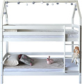 Двухъярусная кровать Dyatel Мальта 90x200 с настилом HF-BS-047-WH (белый)