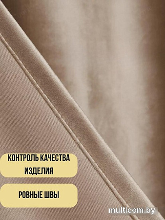 Комплект штор Soft Lines Бархат 9138-D2 2.2x2.4 м (кофейный, 2 шт)