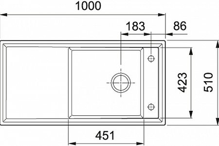 Кухонная мойка Franke Ambion ABK 611-100 (оникс)