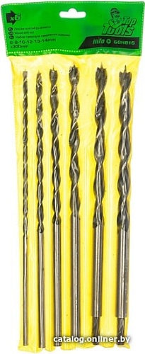 Набор сверл TopTools 60H816 (6 шт)
