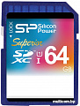 Карта памяти Silicon-Power SDXC Superior UHS-1 (Class 10) 64 GB (SP064GBSDXCU1V10)