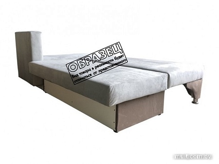 Угловой диван Асмана Лайт левый (ирис003/ирис грей/ирис крем)