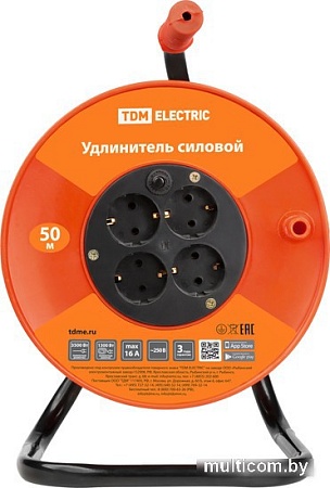 Удлинитель на катушке TDM Electric SQ1301-0536