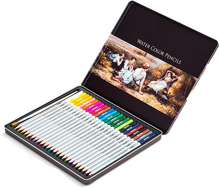 Набор цветных карандашей Deli Nuevo 6521 (24 цвета)