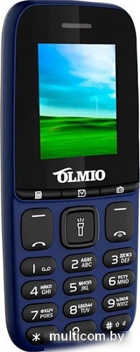 Кнопочный телефон Olmio A15 (синий)