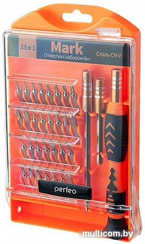 Отвертка с набором Perfeo PF_A4872 (33 предмета)