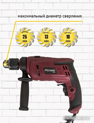 Ударная дрель Pioneer Tools Master EID-M850-01C