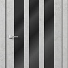 Межкомнатная дверь MDF-Techno Dominika Loft 403 50x200 (бетон белый/лакобель черный)