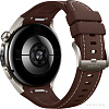 Умные часы Huawei Watch 5 46 мм (титановый, с коричневым силиконовым ремешком, международная версия)
