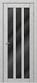 Межкомнатная дверь MDF-Techno Dominika Loft 403 50x200 (бетон белый/лакобель черный)