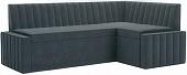 Угловой диван Мебель-АРС Вермут правый 193x82x113 (велюр серо-синий HB-178 26)