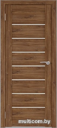 Межкомнатная дверь Юни Бона 01 80x200 (дуб стирлинг/стекло белое)