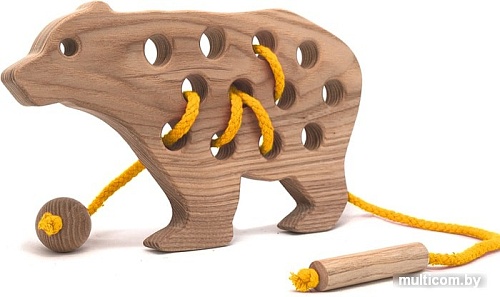 Шнуровка Polle Toys Медведь TO0313AS00 (ясень)