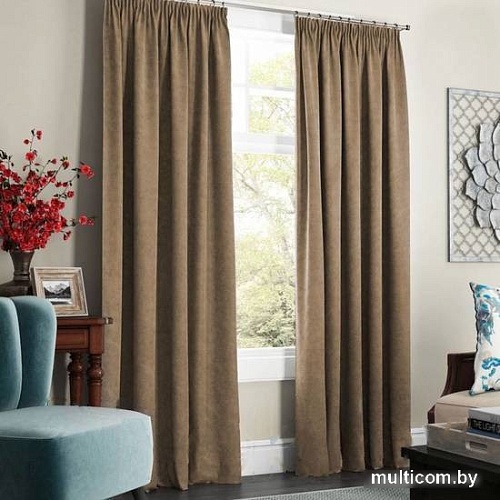 Комплект штор Pasionaria Софт 480x250 с подхватами (темно-бежевый)