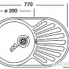 Кухонная мойка Kromevye EC 259 D