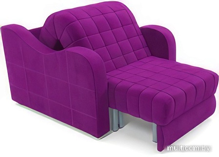 Кресло-кровать Мебель-АРС Барон №4 (микровельвет, фиолетовый)