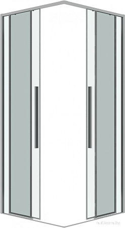 Душевой уголок Grossman Galaxy 80x80x195 300.K33.01.8080.10.00 (хром/прозрачное стекло)