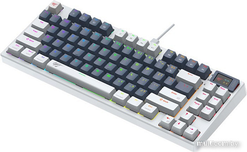 Клавиатура Havit Gamenote KB884L RGB (белый, Content Red)