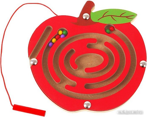 Развивающая игрушка Лесная мастерская Яблоко. Лабиринт магнитный 1205630