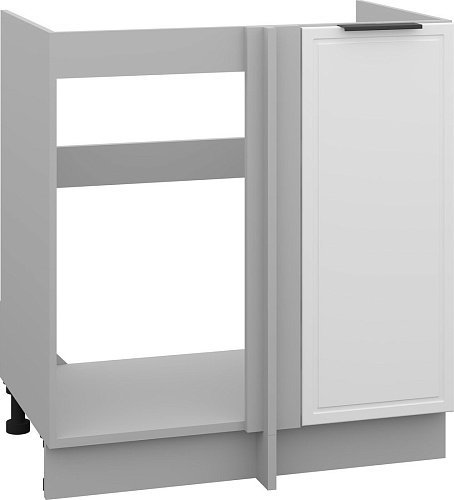 Arvento Корнелия Флок-плюс НШУ-750 угловой без столешницы (белый софт)