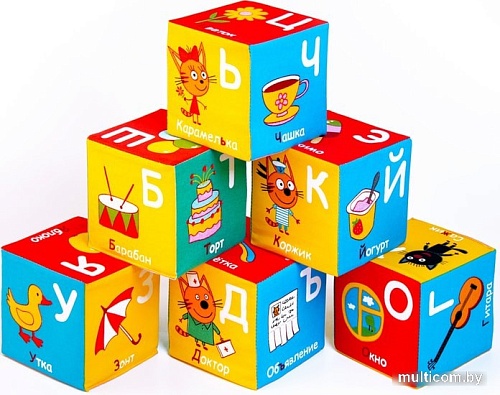 Кубики Мякиши Три Кота. Алфавит 472