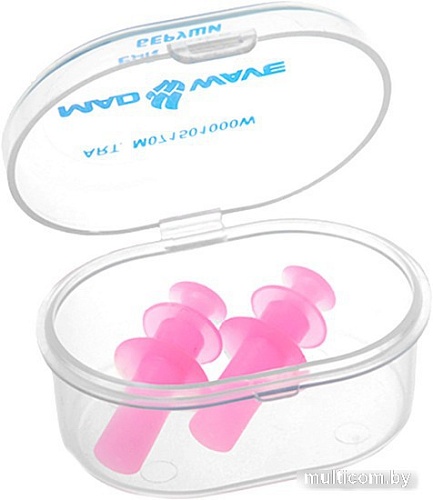 Беруши для плавания Mad Wave Плунжерные (розовый)