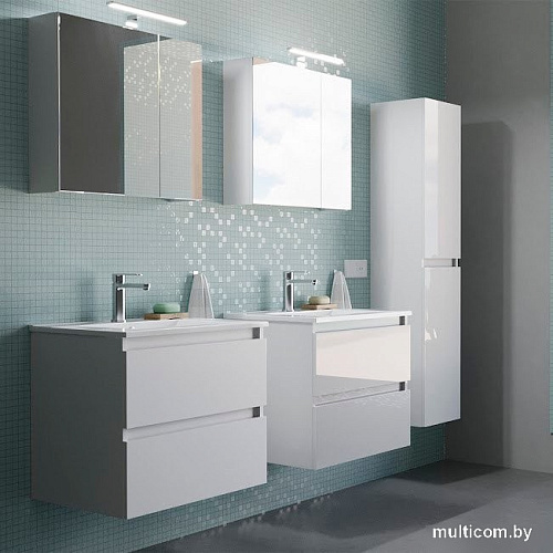 Lauter Шкаф с зеркалом Mia 80 (белый глянец)