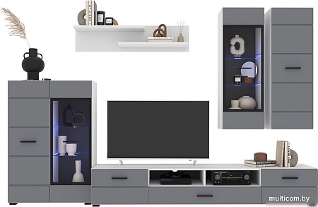 Горка Интерлиния Neo-2 с подсветкой (серый/белый)