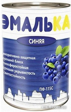Краска Эмалька ПФ-115 С 0.9 л (синий)
