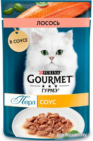 Пресервы Gourmet Перл лосось соус 75 г