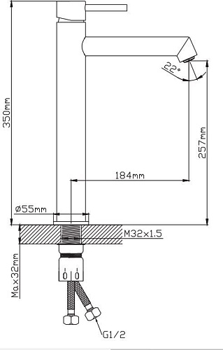 Смеситель Diadonna Д234-13S