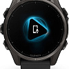 Умные часы Garmin Fenix 8 Sapphire 43мм (титановый угольно-черный DLC, пепельно-серый ремешок)