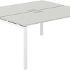 Norden 160х143.8х75 SG.246.SH.63.WH (белый/серый бархат)