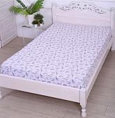 Постельное белье Luxsonia Трикотаж на резинке 120x200 2230 (лаванда б/з)