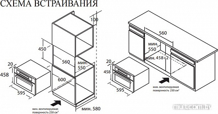 Духовой шкаф Weissgauff OE445