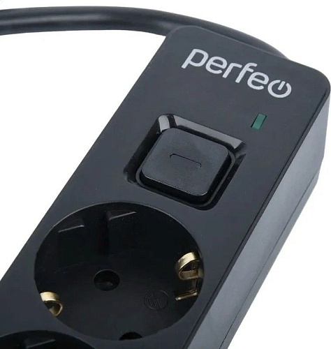 Сетевой фильтр Perfeo Real Stream PF_E1509 (5 м, черный)