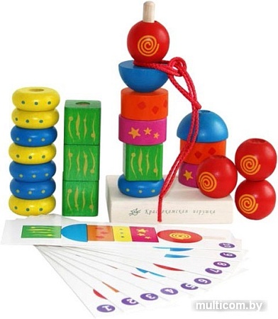 Пирамидка Краснокамская игрушка Пирамидка Геометрия ПИР-18