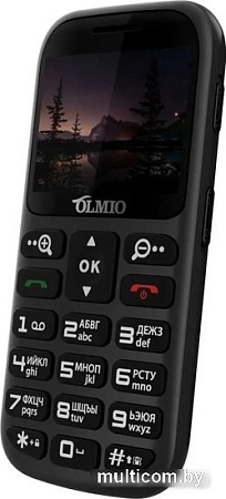 Кнопочный телефон Olmio C37 (черный)