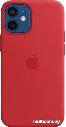 Чехол Apple MagSafe Silicone Case для iPhone 12 mini (красный)