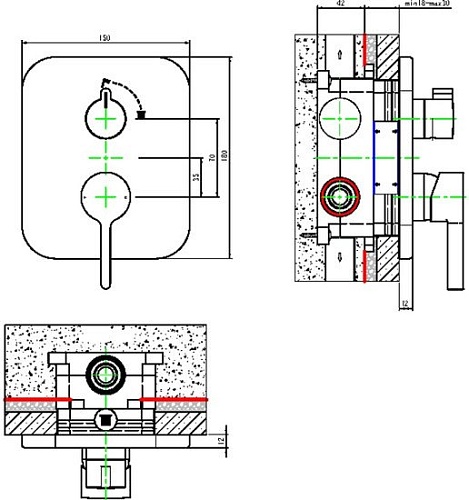 Смеситель Maxonor Pure Life PL84106-9