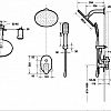 Душевая система Bravat Gina F865104C-A-ENG