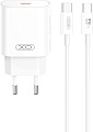Сетевое зарядное XO CE25 USB Type-C (белый)