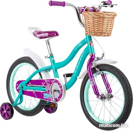 Детский велосипед Schwinn Elm 16 2021 S0615RUBWB (голубой/фиолетовый)